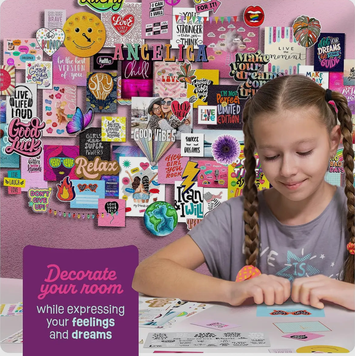 Diy Wall Collage Kit For Teen & Tween Girls