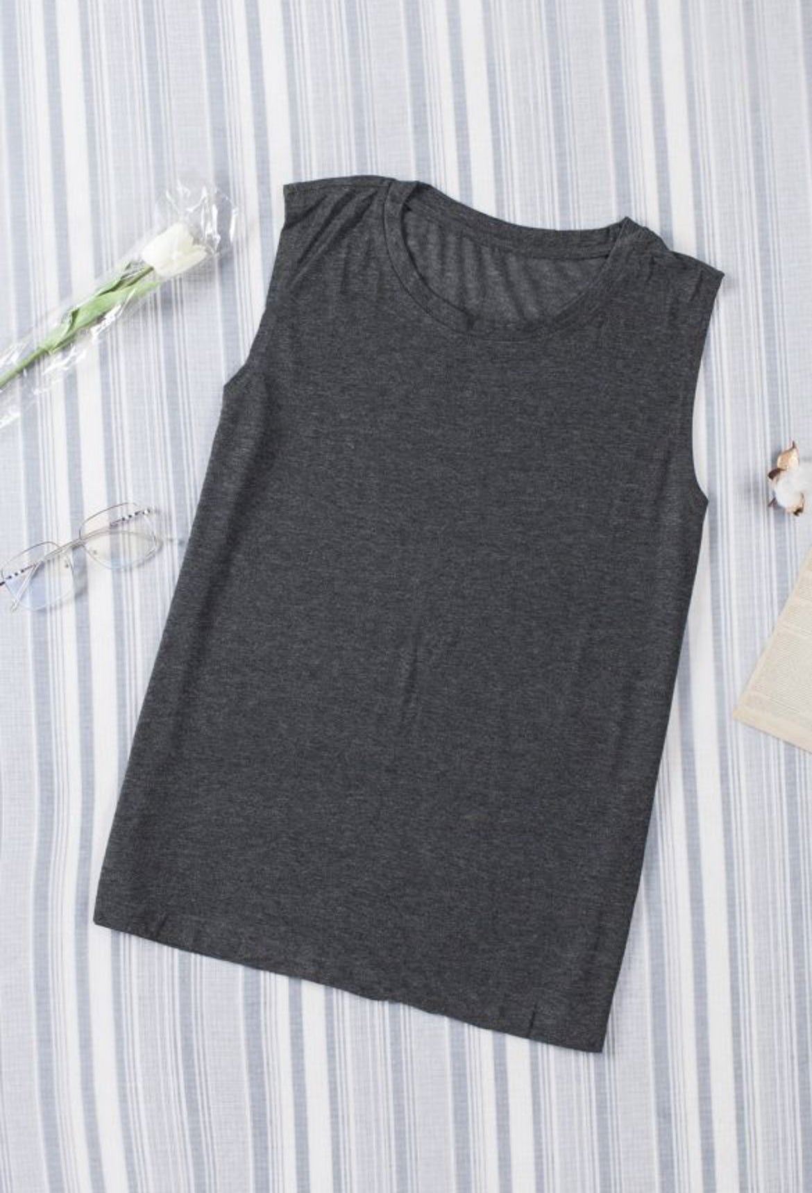 Gray Muscle Tank