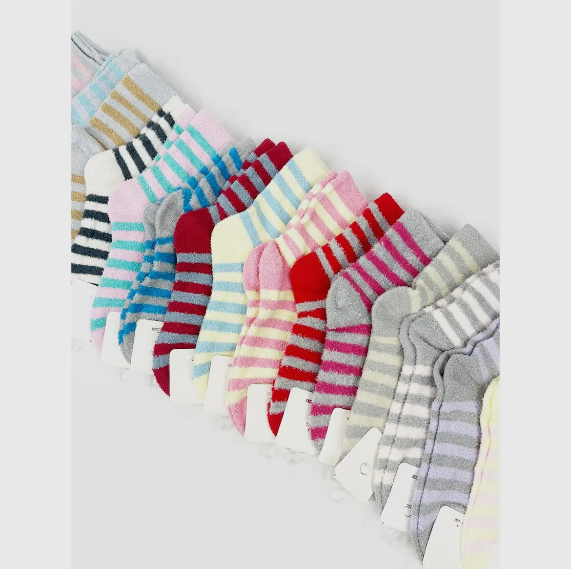 Stripe Plush Assorted Colors
Cozy Socks