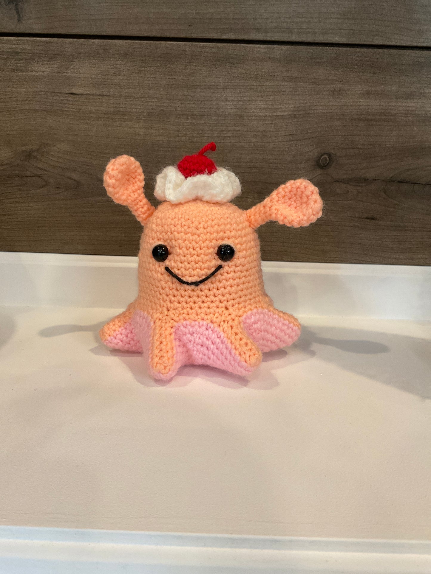 Crocheted Cherry Sunday Octopus