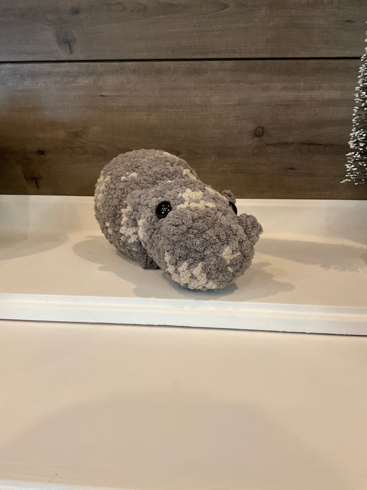 Crocheted Hippo