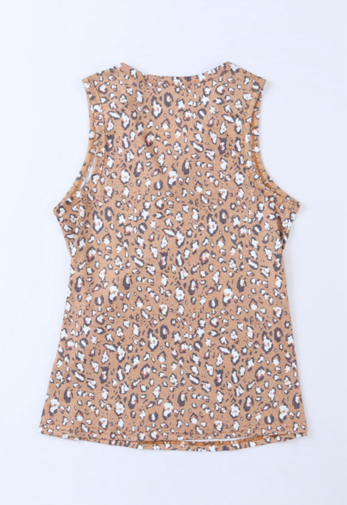 Leopard V Neck Tank Top