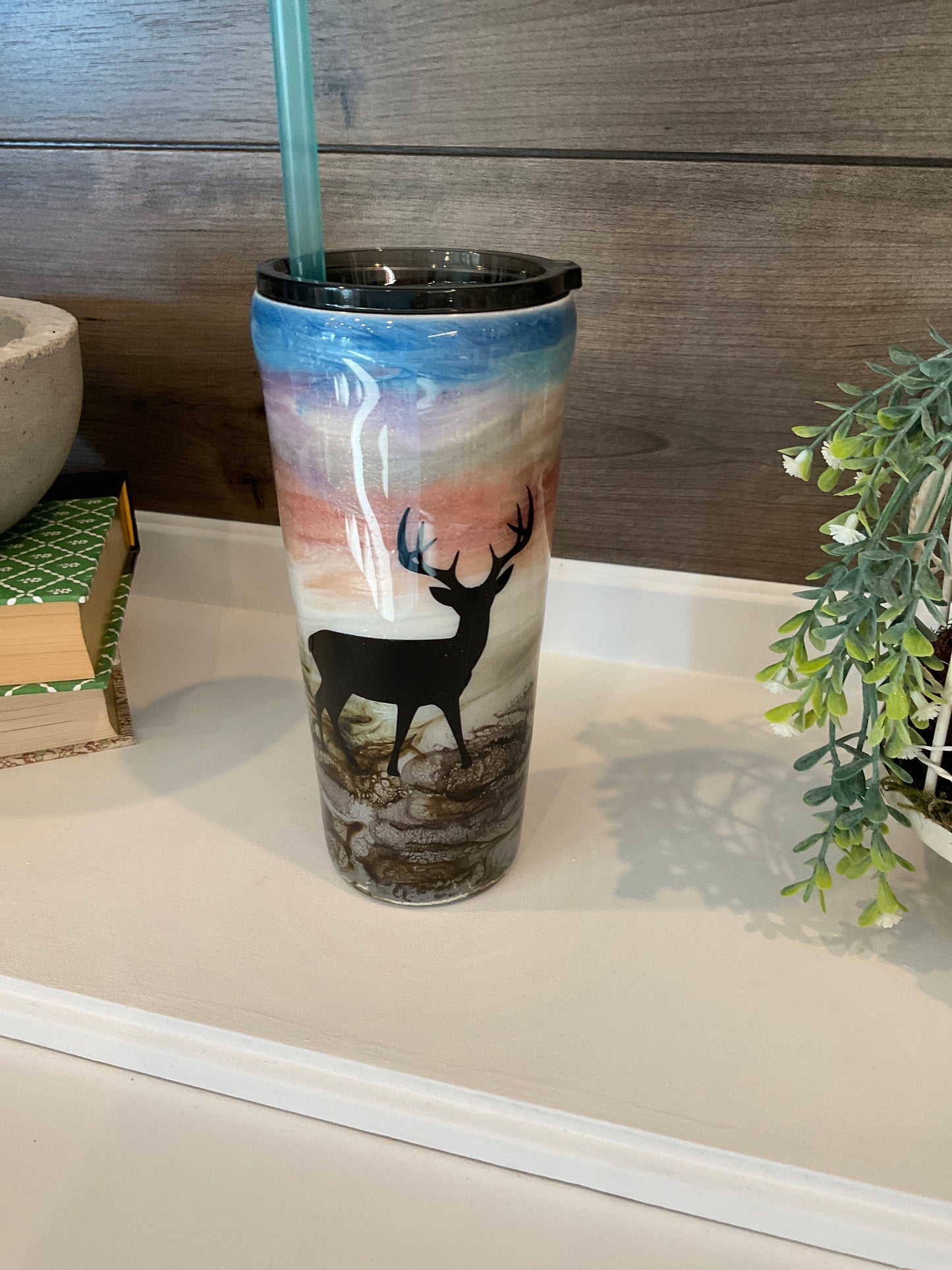 Sunset Deer Tumbler