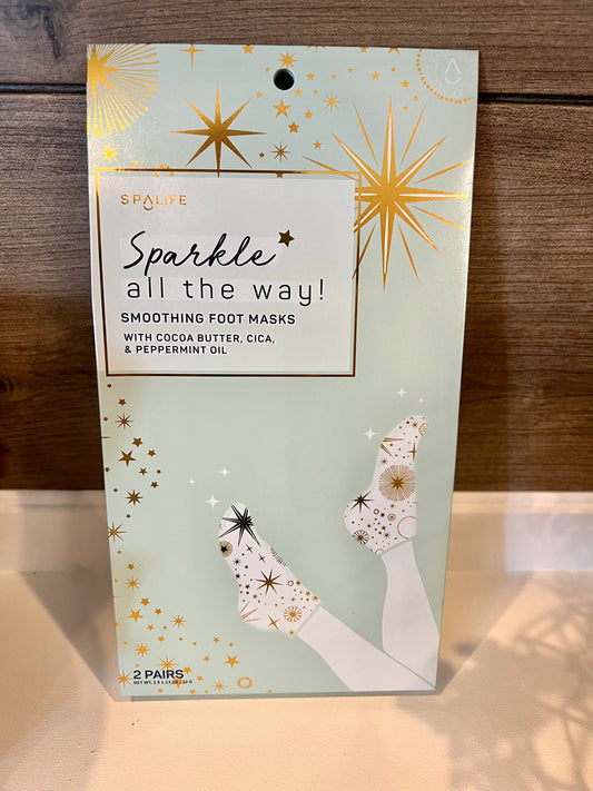 Holiday Sparkle All the Way Smoothing Foot Mask (2pairs)