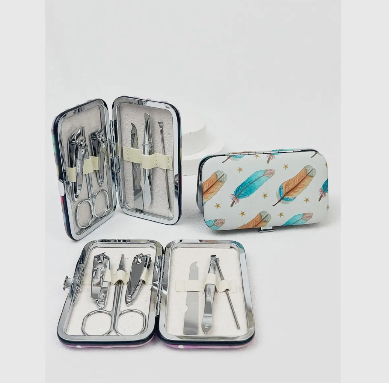 Personal Mani and Pedi Kit Care Tools with Case