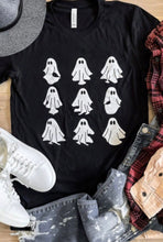 Load image into Gallery viewer, Black Halloween Ghost Graphic Tee
