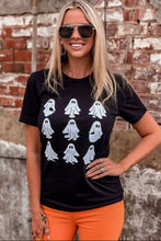 Load image into Gallery viewer, Black Halloween Ghost Graphic Tee
