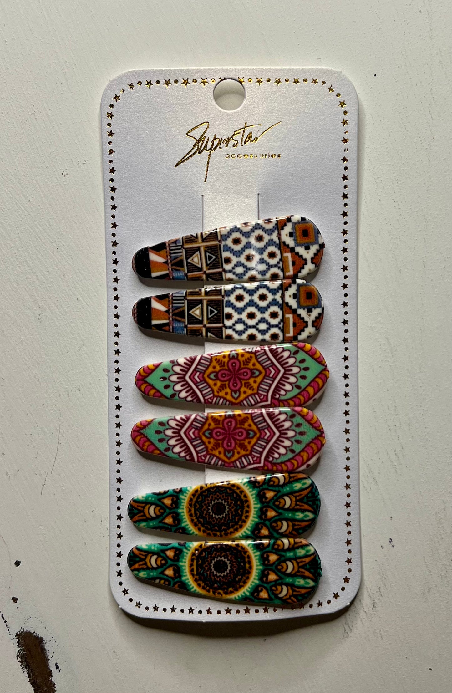 Bohemian Style Print Hair Pin
